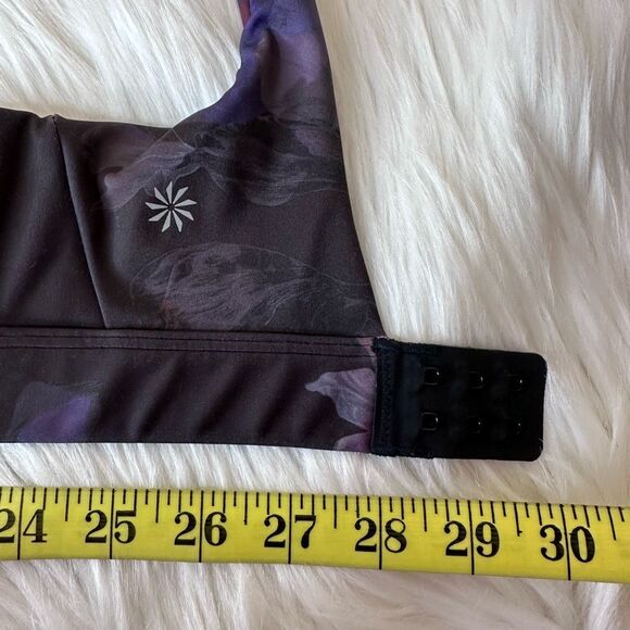 Athleta Ultimate Ease Bra Night Bloom Black Floral - Picture 7 of 12